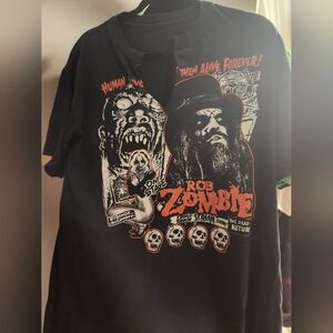 Vintage Rob Zombie White Zombie Shirt Concert Band Destroyed